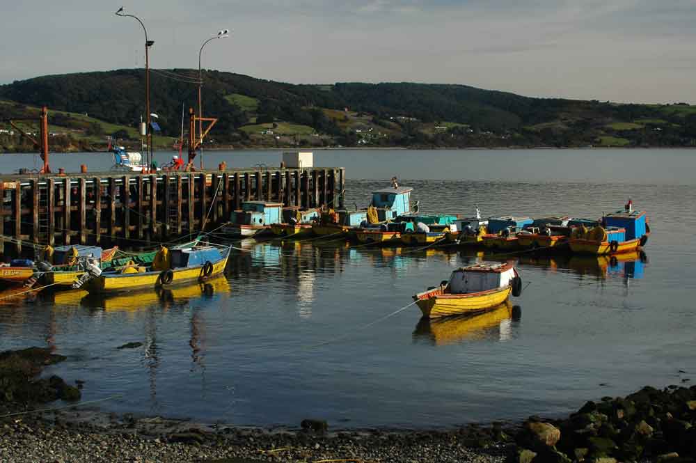 51 - Chile - isla de Chiloe, Ancud, puerto